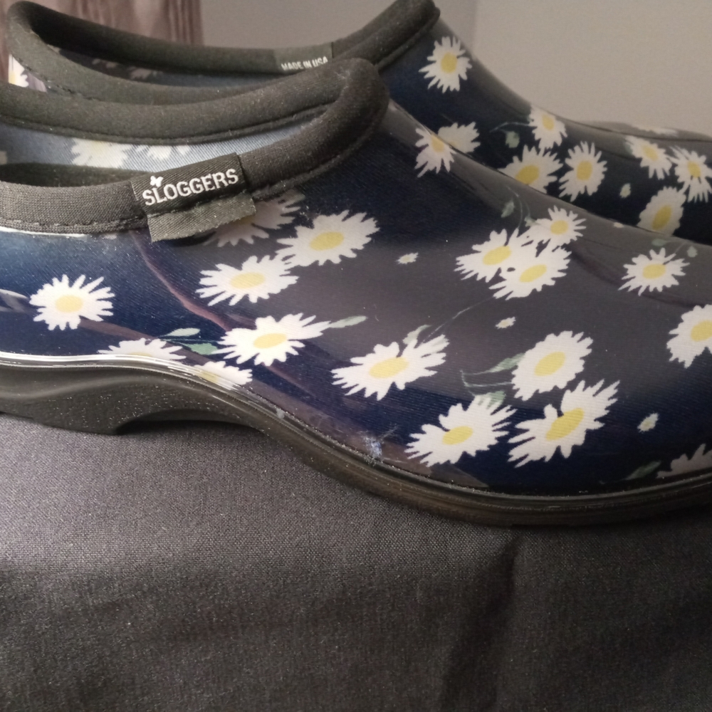 Sloggers Women's Navy Daisy Garden Shoes